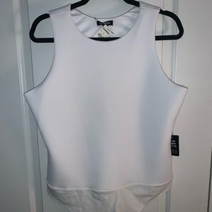 High Neck Racerback Thong Bodysuit